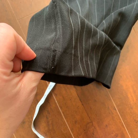 Greenwich Village Black Pinstripe Pants Size 13 - Picture 7 of 10